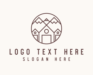 Valley - Mountain Neighborhood House logo design