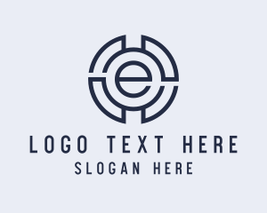 Marketing - Industrial Letter E logo design