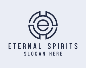 Industrial Letter E logo design