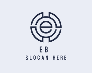 Industrial Letter E logo design