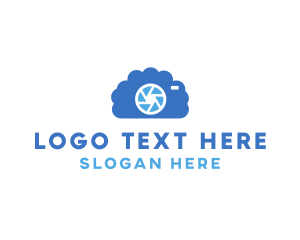 Digicam - Blue Cloud Camera logo design