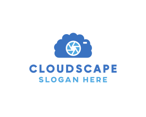 Blue Cloud Camera logo design