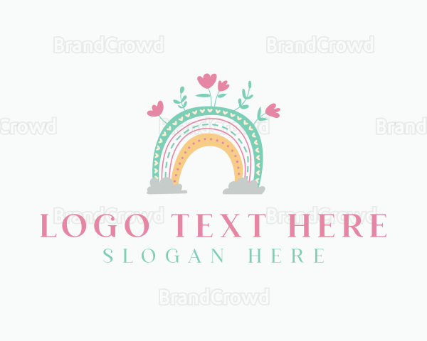 Rainbow Nursery Flowers Logo