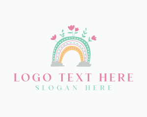 Rainbow Nursery Flowers Logo