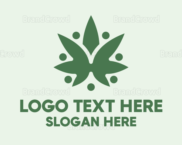 Weed Leaf People Logo
