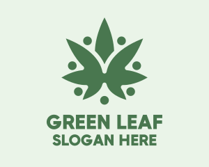 Weed Leaf People logo design