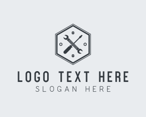 Hexagon - Mechanic Automotive Repair logo design