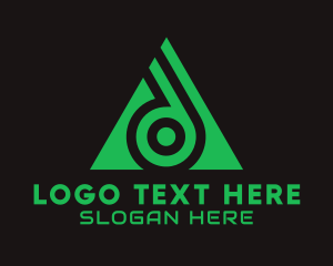 Triangle - Music Streaming App logo design