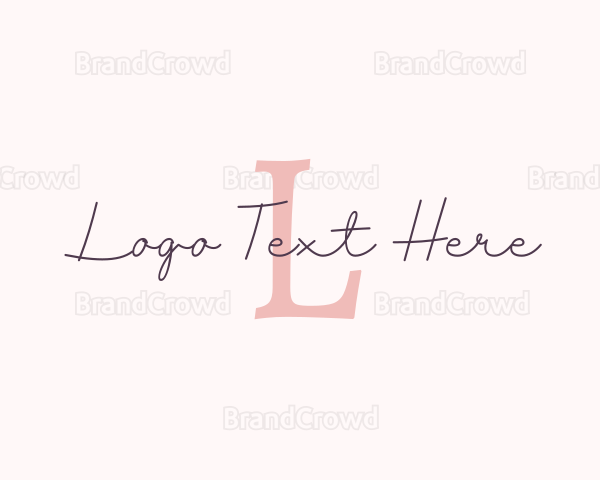 Delicate Handwritten Signature Logo