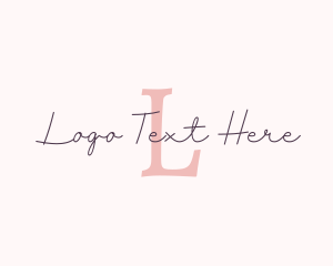 High End - Delicate Handwritten Signature logo design