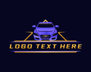 Retro Car - Car Sedan Automotive logo design
