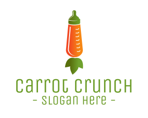 Carrot - Carrot Feeding Bottle logo design