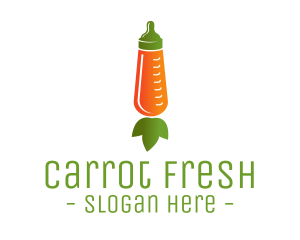 Carrot - Carrot Feeding Bottle logo design