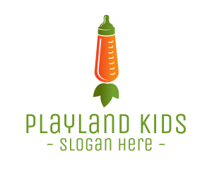 Carrot Feeding Bottle logo design