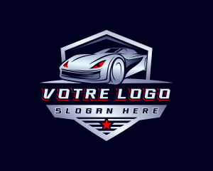 Transport - Automotive Racing Car logo design