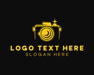 Camera - Digicam Flash Camera logo design