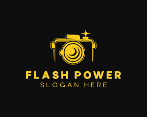 Digicam Flash Camera logo design