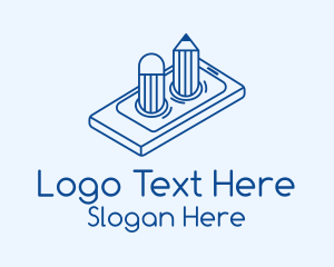 Mobile Phone Pencil Logo