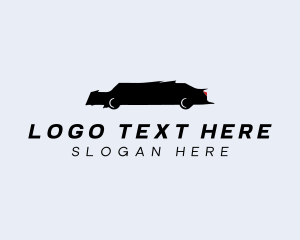 Black And White - Abstract Limo Vehicle logo design