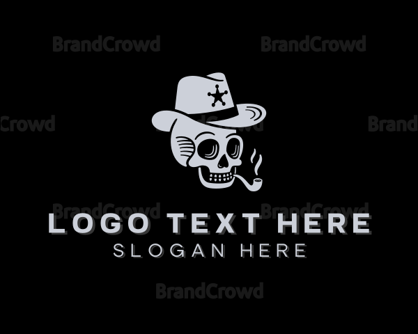 Sheriff Skull Cigarette Logo