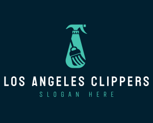 Spray Bottle Cleaning Logo