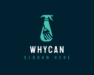 Janitorial - Spray Bottle Cleaning logo design