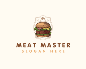 Montana Bison Burger logo design