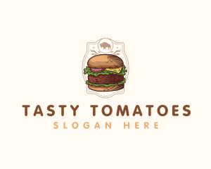 Montana Bison Burger logo design