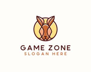 Confused - Wild Kangaroo Animal logo design