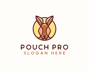 Wild Kangaroo Animal logo design