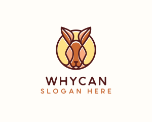 Joey - Wild Kangaroo Animal logo design