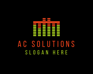 Music Sound Equalizer logo design