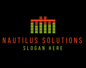 Music Sound Equalizer logo design