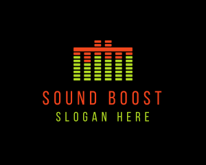 Music Sound Equalizer logo design