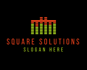 Music Sound Equalizer logo design