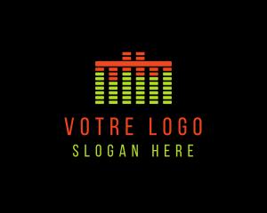 Music Equipment - Music Sound Equalizer logo design