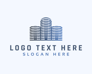 Skyscraper - Urban Tower Apartment logo design