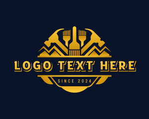 Tool - Paint Hammer Roofing logo design