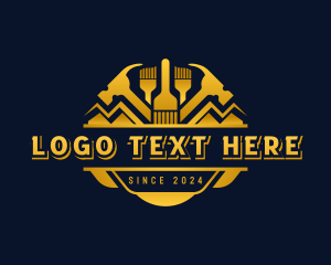 Hammer - Paint Hammer Roofing logo design