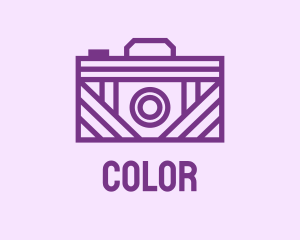 Purple Camera Line Art  Logo