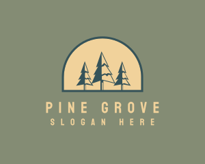 Pine Tree Forest logo design