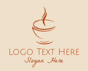Brown - Cuppa Steam Cafe logo design