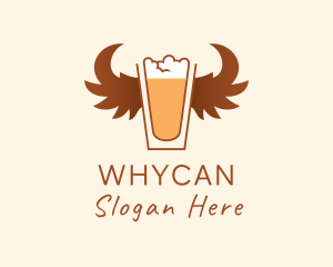 Hipster - Wings Beer Brewery logo design