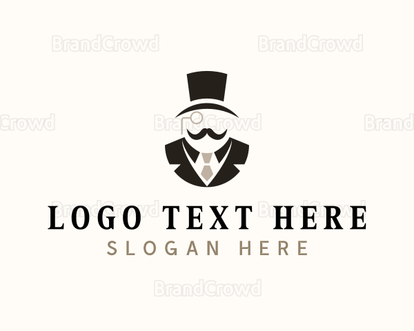 Gentleman Fashion Top Hat Logo