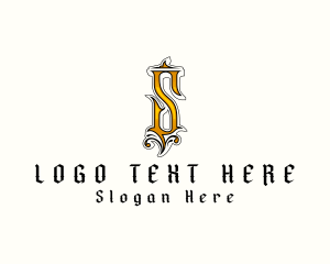 Esport - Ancient Medieval Royalty Letter S logo design