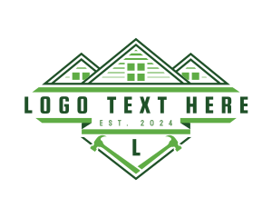 Renovation - Builder Home Hammer logo design