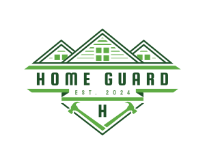 Builder Home Hammer logo design