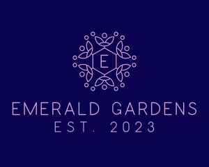 Botanical Flower Garden logo design