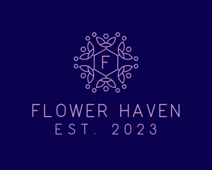 Botanical Flower Garden logo design