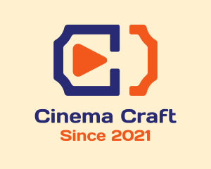 Filmmaking - Play Film Ticket logo design